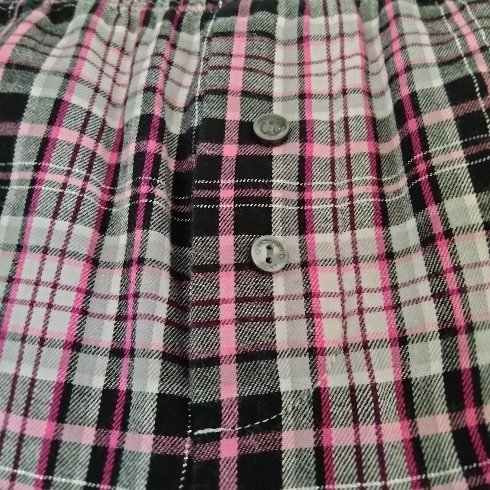 Victoria's Secret Pajama Set Plaids & Bows Sz. XL - Picture 15 of 16